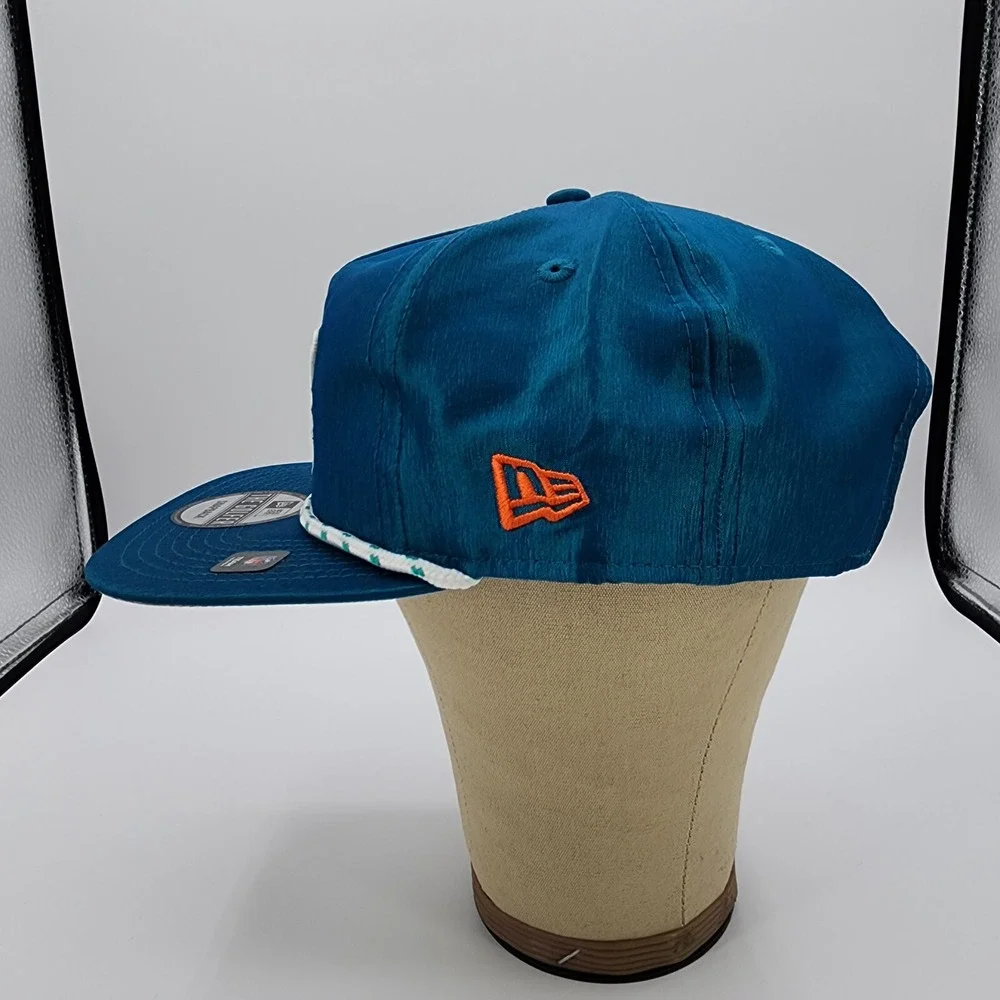 Miami Dolphins NFL New Era 9Fifty Rope‎ Golfer Hat Satin Adult Snapback Cap NEW